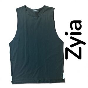 ZYIA Men's Activewear Black Tank Top